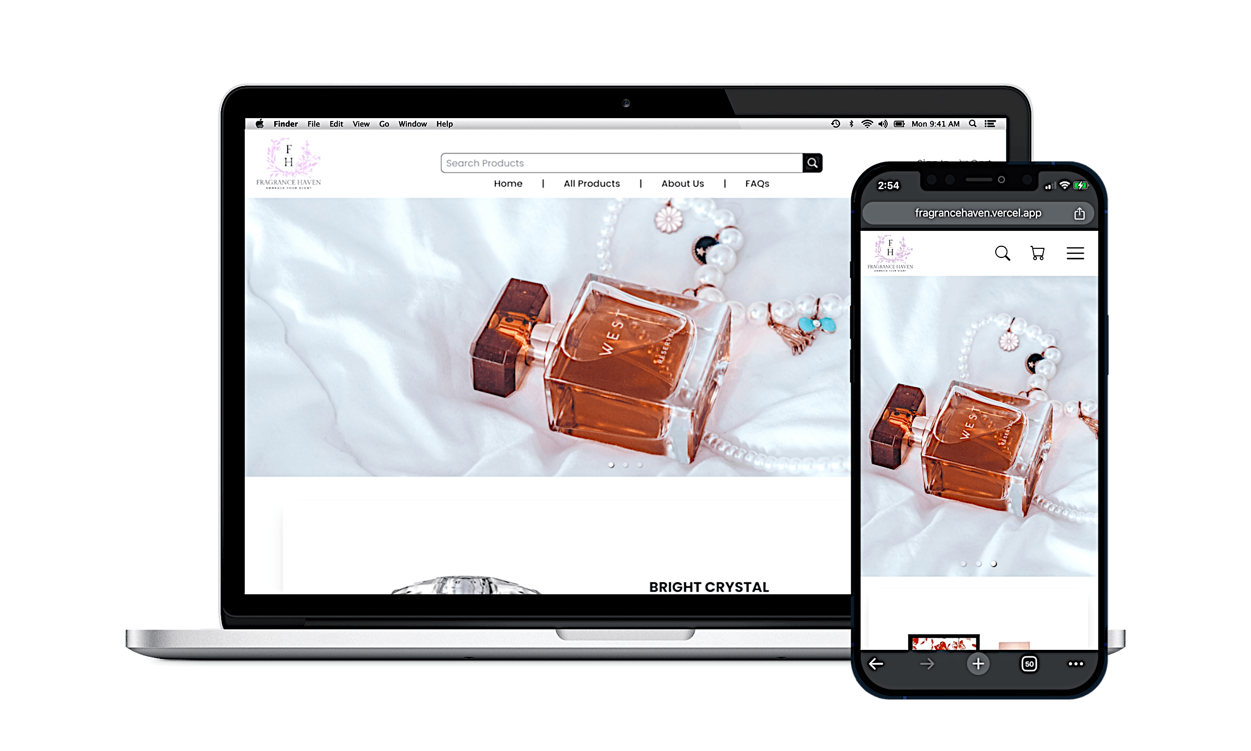Fragrance Haven — application screenshot